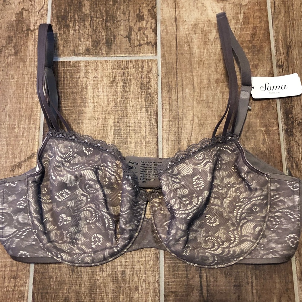 NWT Soma BRA 36C 36 C Underwire Enticing Lift